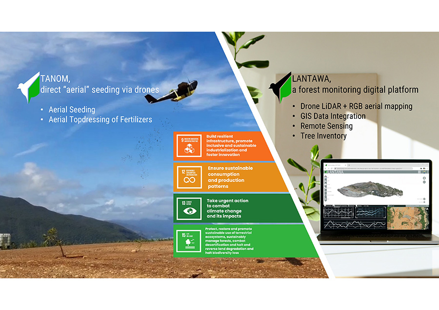 TANOM and LANTAWA: Utilizing drones and GIS technology for a rapid reforestation and to digitized forest monitoring